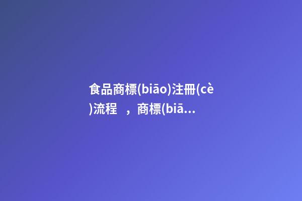 食品商標(biāo)注冊(cè)流程，商標(biāo)注冊(cè)名字不疏忽！-第1張-商標(biāo)起名-玄機(jī)派